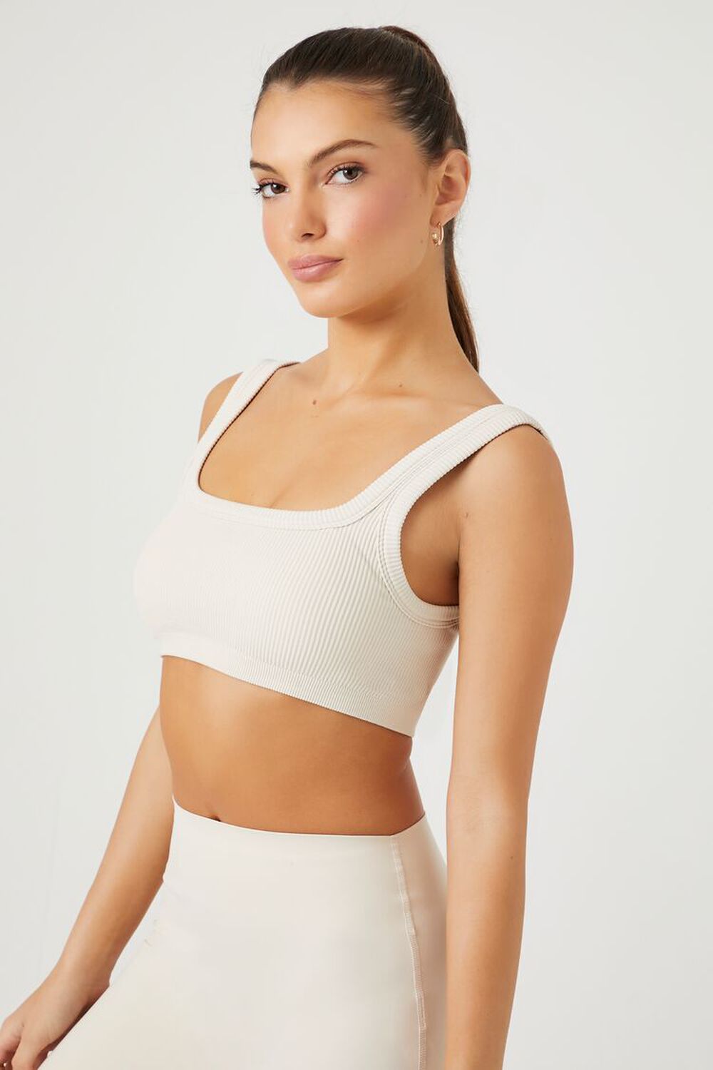 Seamless Ribbed Sports Bra